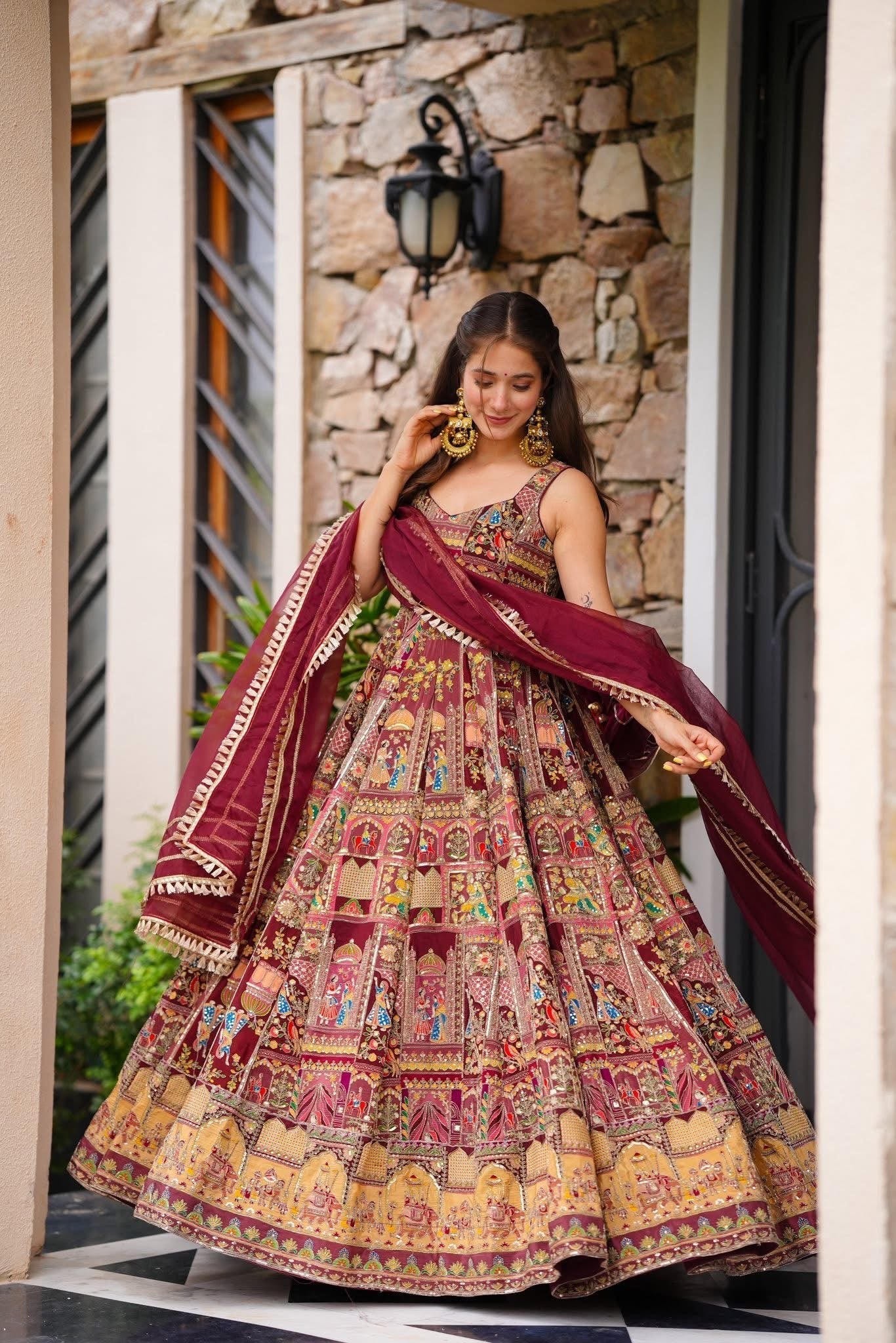Jharokha Heavy Maxi Set