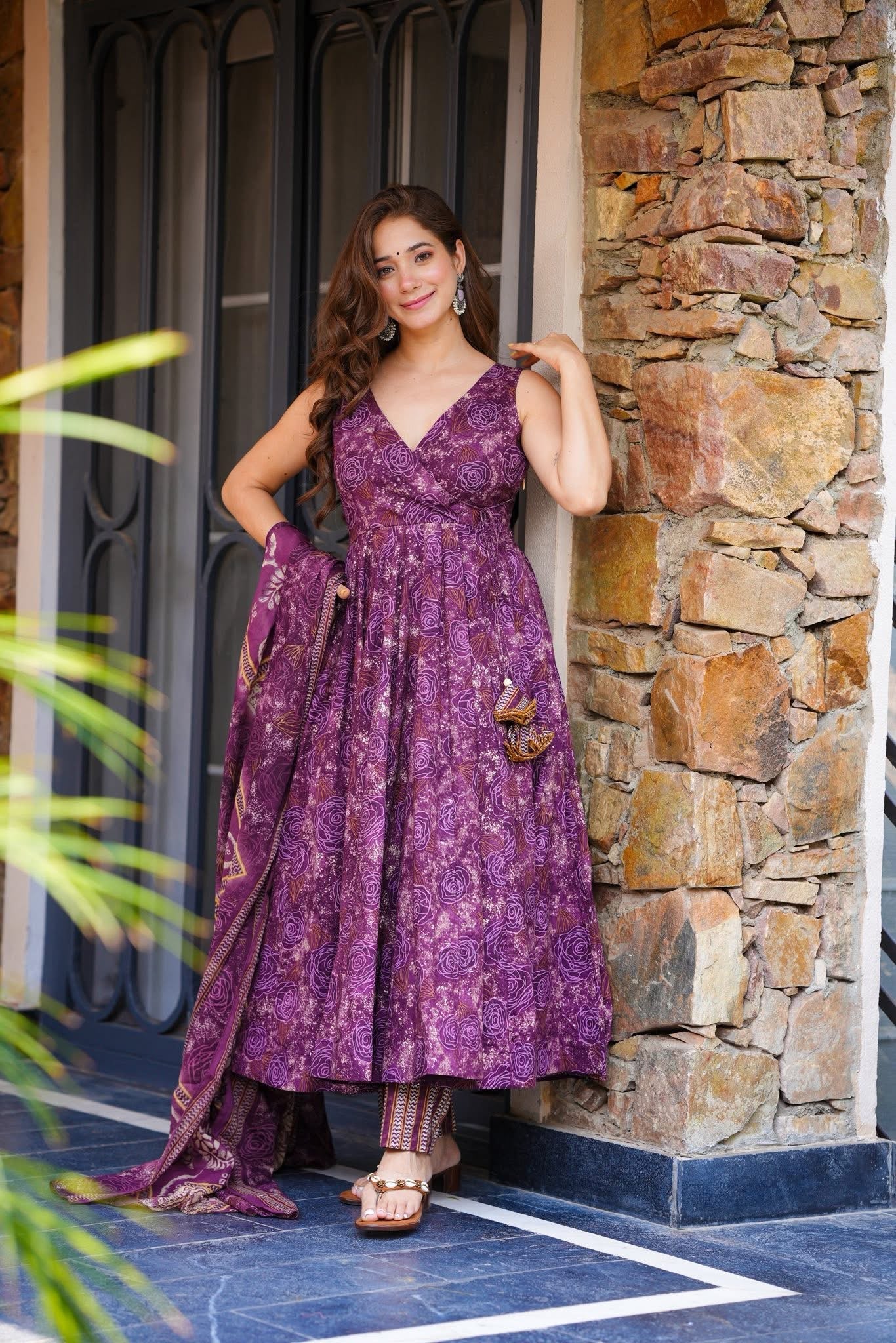 Pushkar Phool Cotton Suit Set