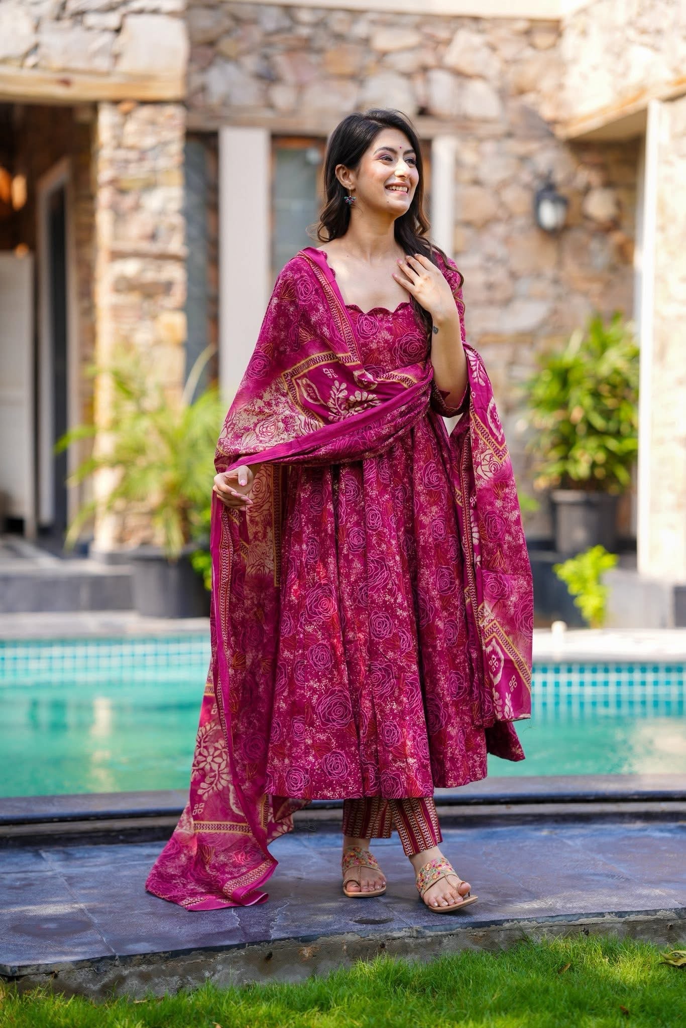 Gulaabi Baagh Cotton Suit Set