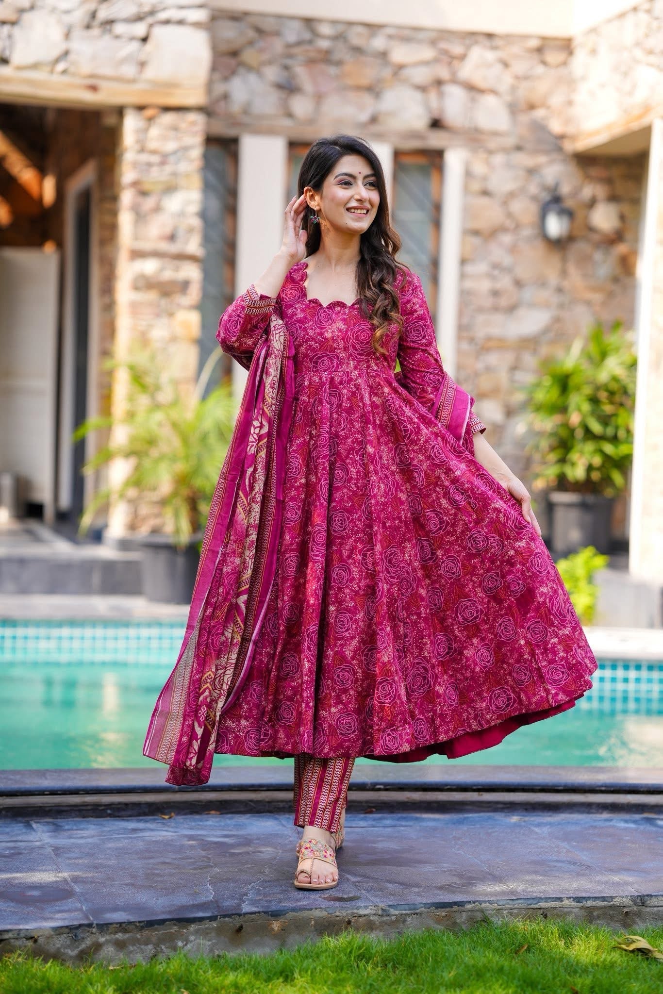 Gulaabi Baagh Cotton Suit Set