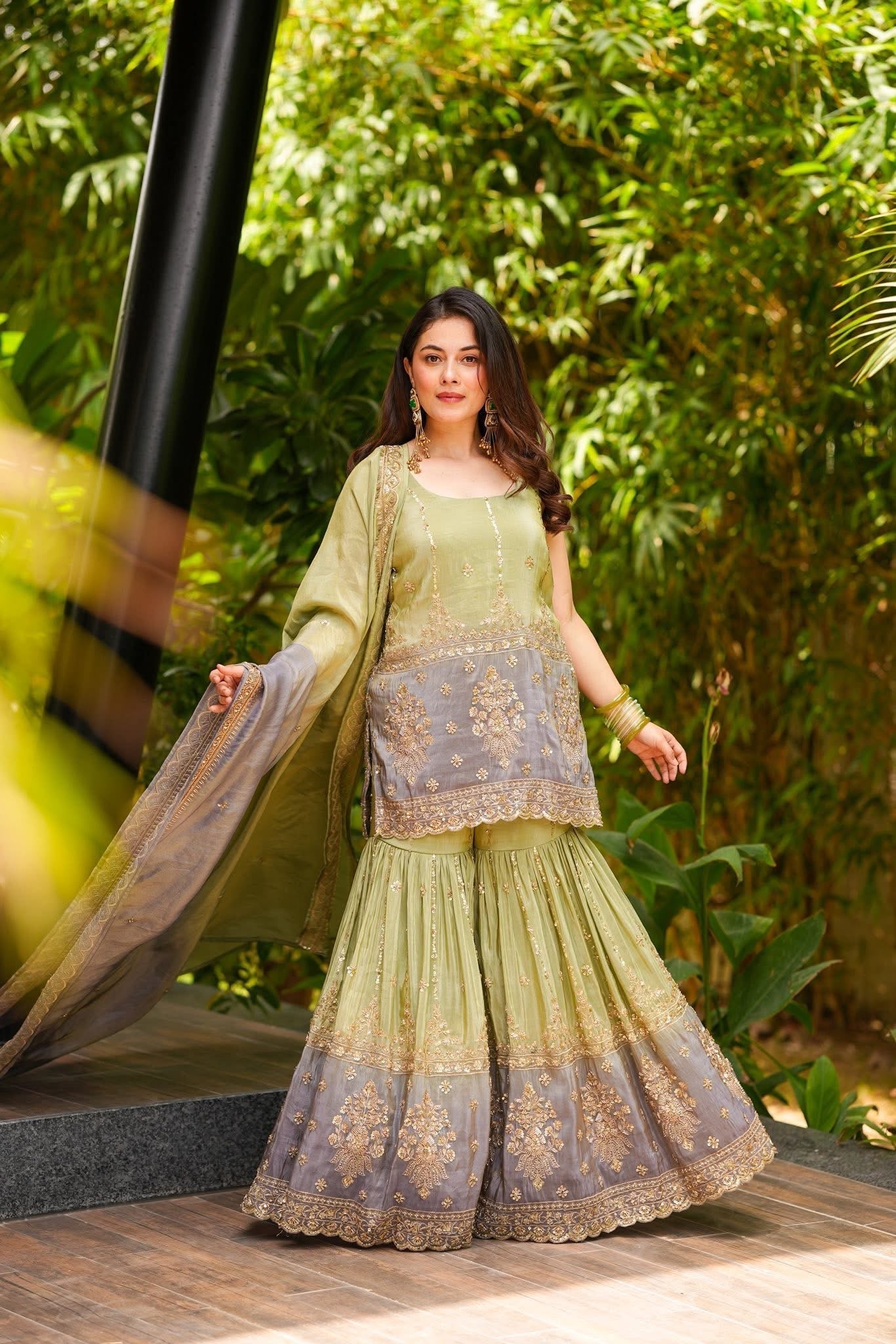 Saisha Cosmos Sharara Set