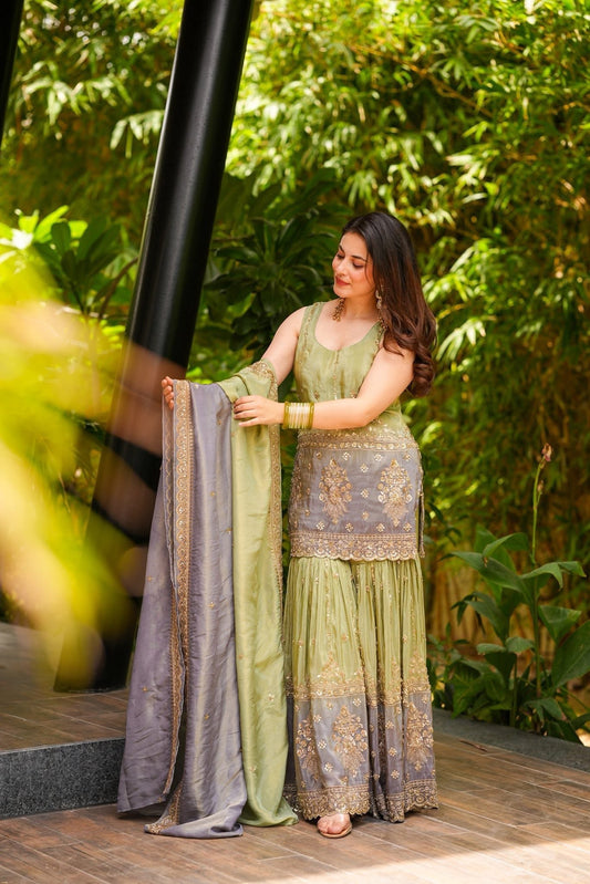 Saisha Cosmos Sharara Set