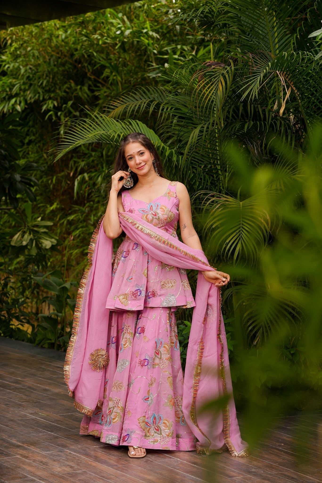 Gulveen Glint Sharara Set