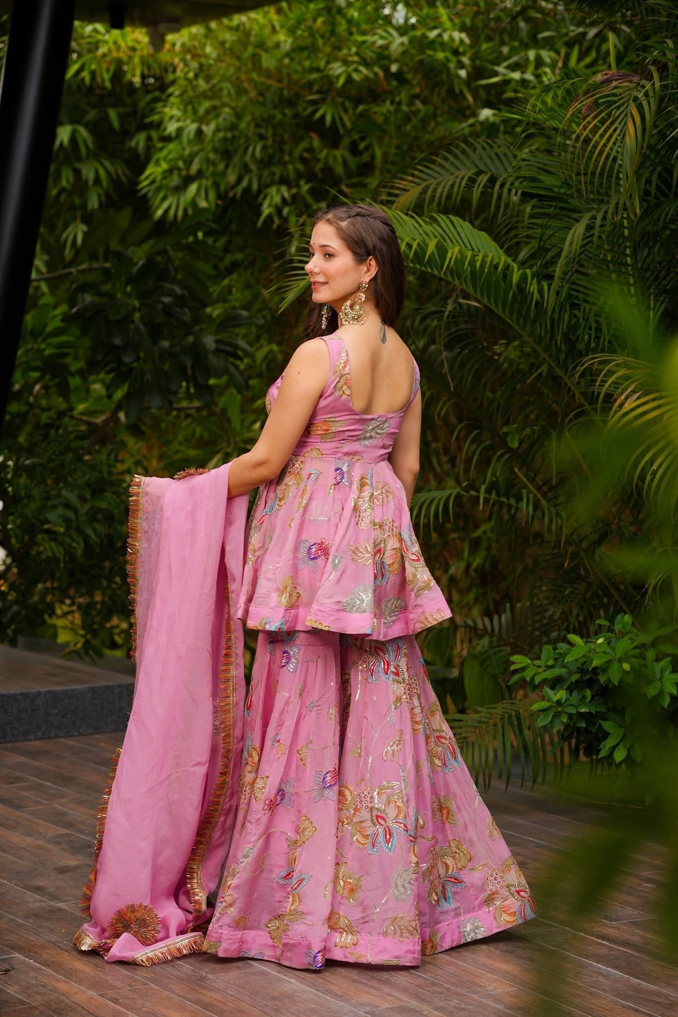 Gulveen Glint Sharara Set