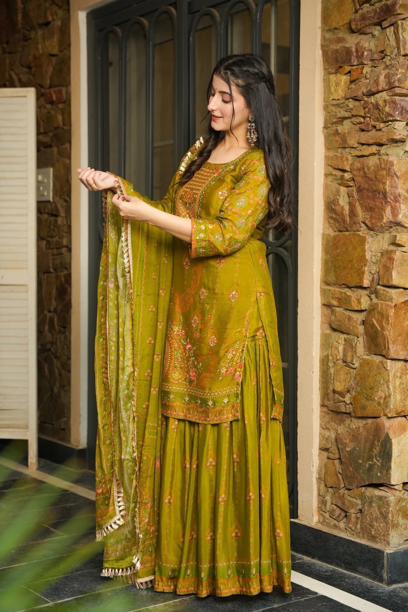 Haritaara Chinon Sharara Set